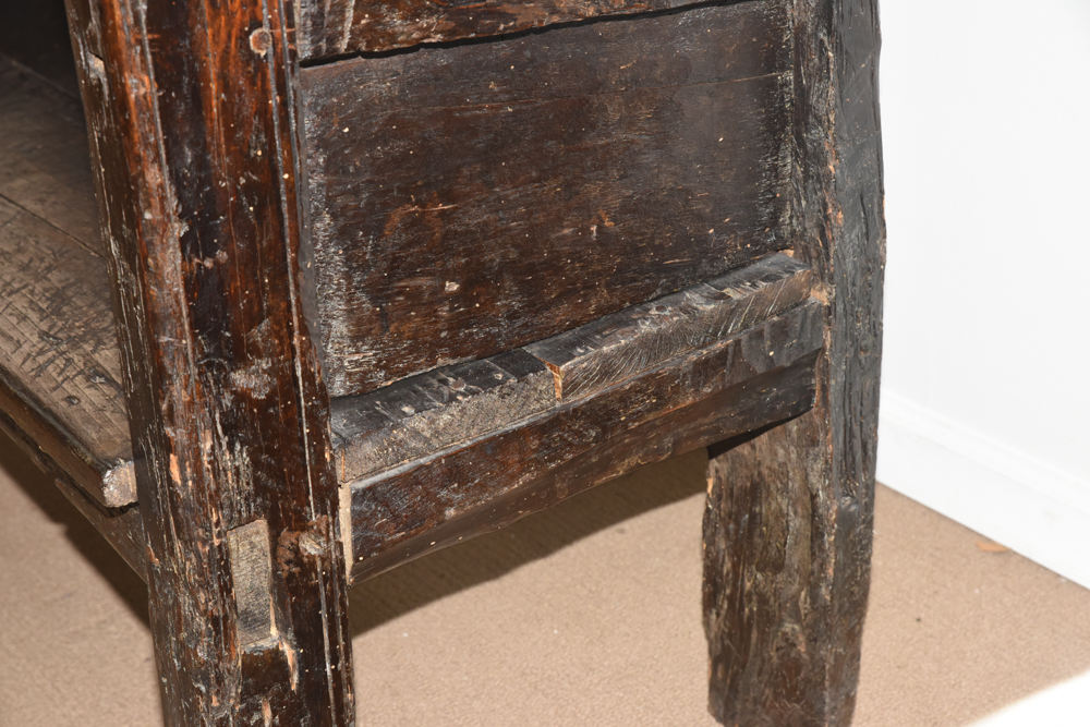 Antique Primitive Church Pew