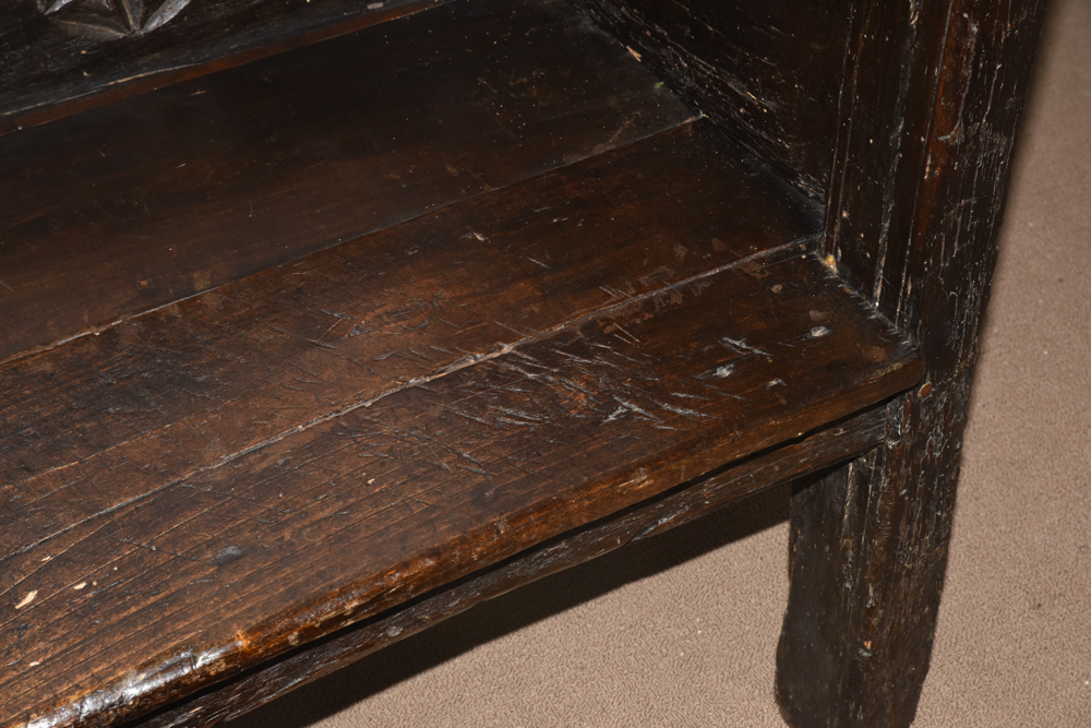 Antique Primitive Church Pew