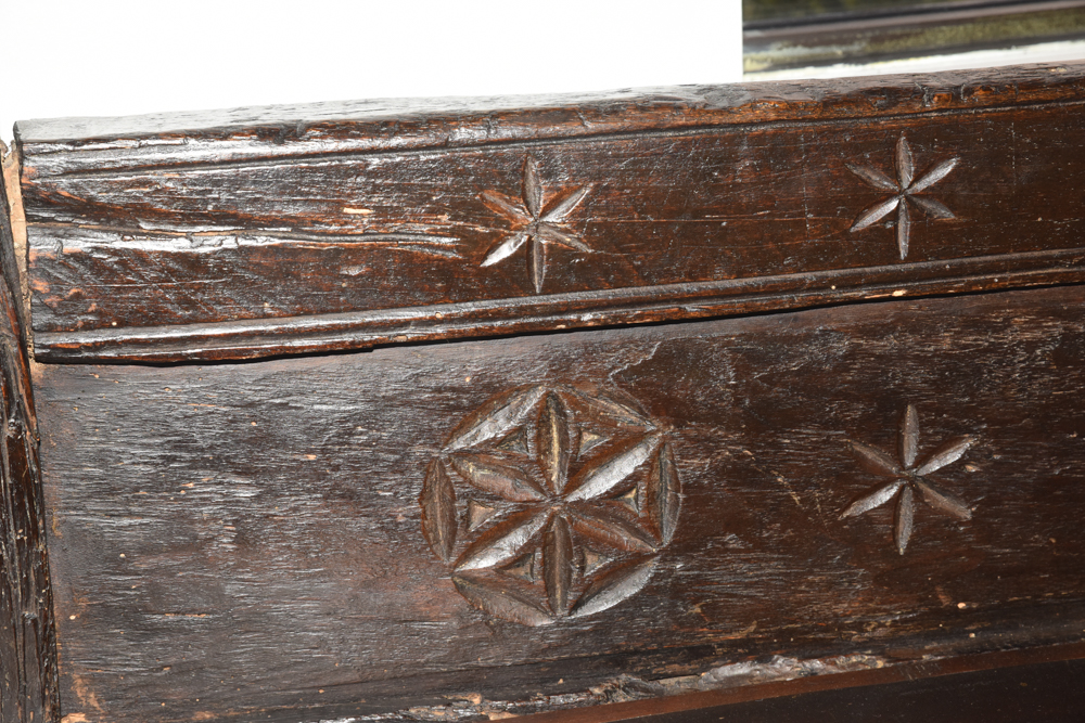 Antique Primitive Church Pew