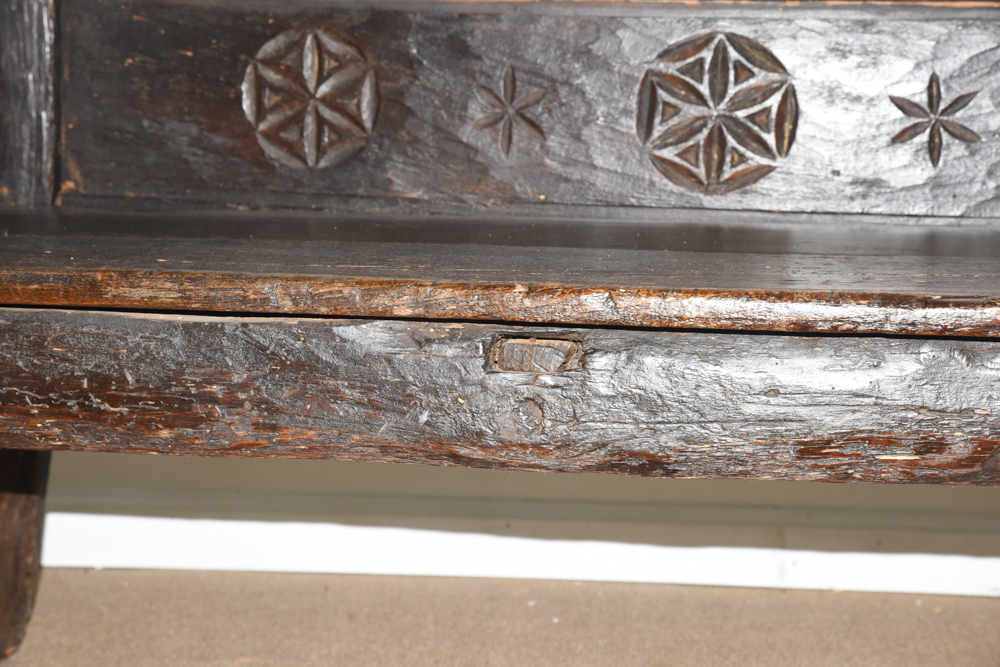 Antique Primitive Church Pew