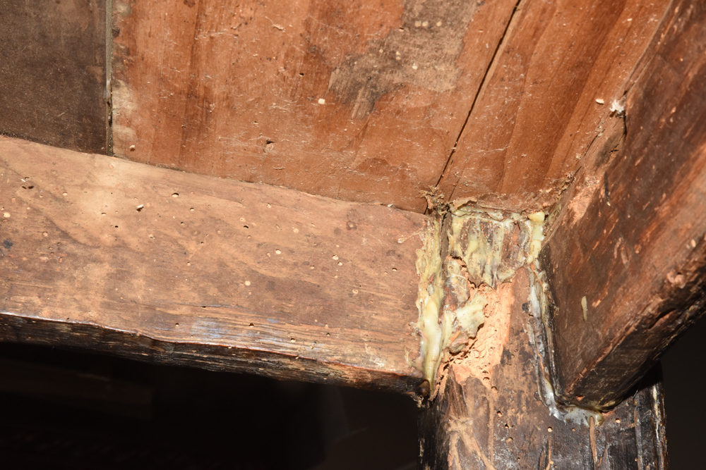 Antique Primitive Church Pew