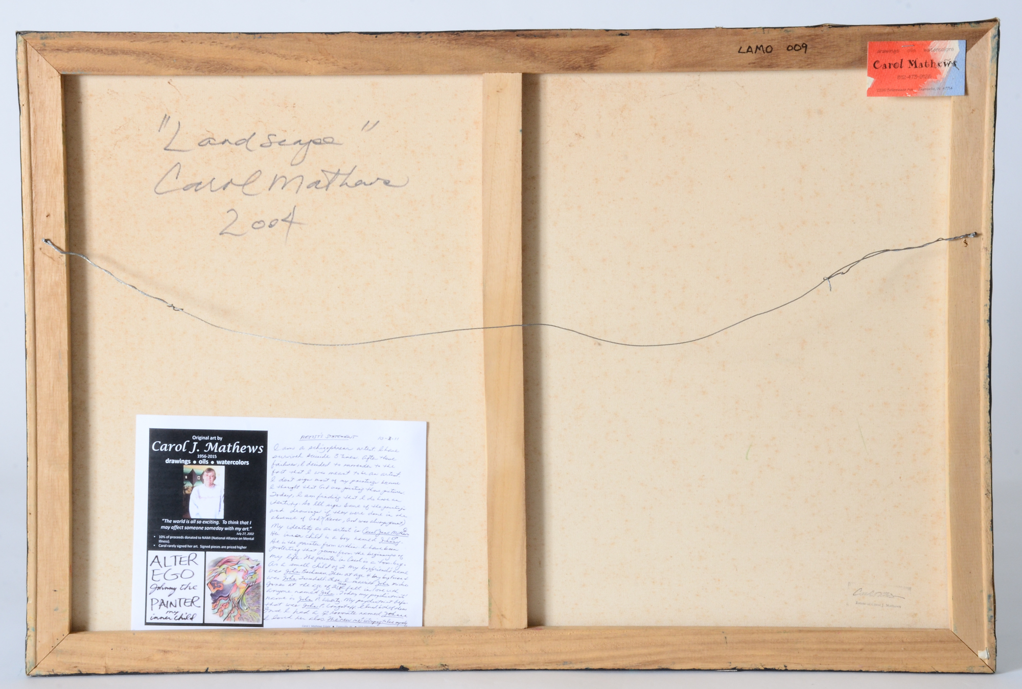 Carol J. Mathews Original Oil Painting on Canvas "Landscape"