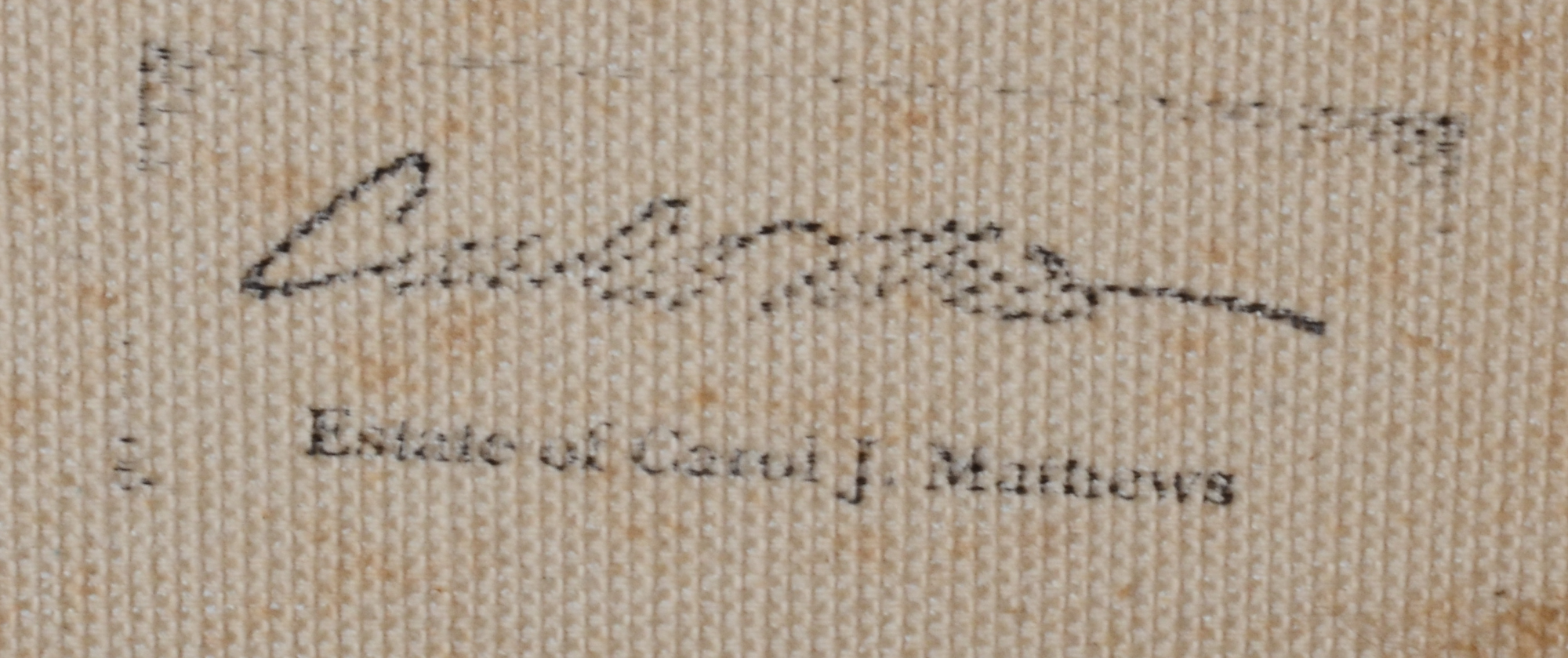 Carol J. Mathews Original Oil Painting on Canvas "Landscape"