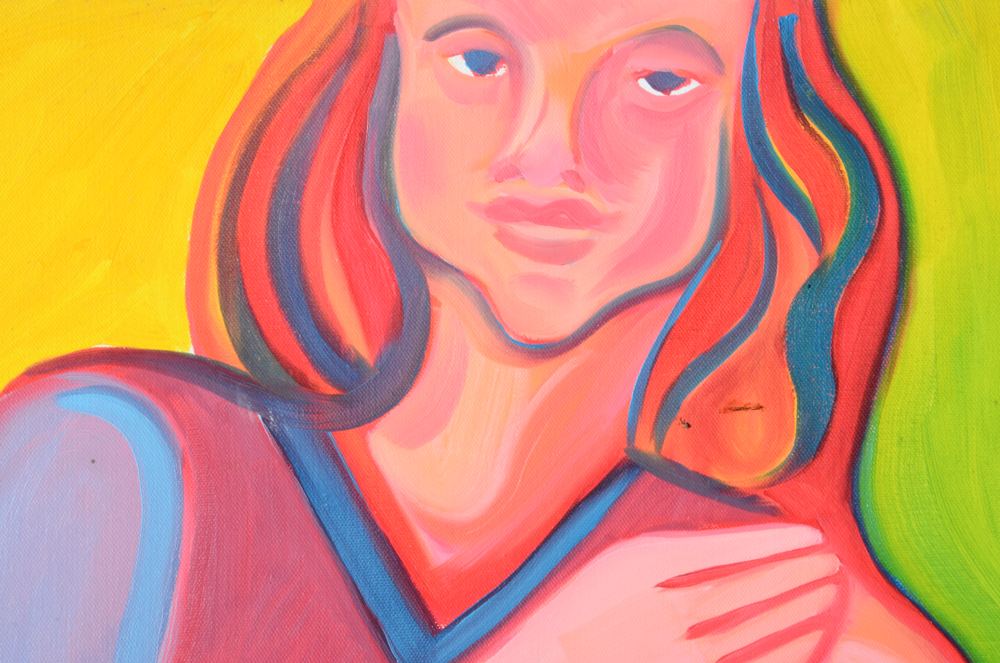 Carol J. Mathews Original Oil on Canvas Portrait Painting