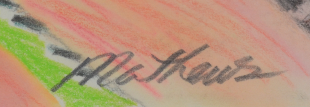 Carol J. Mathews Abstract Mixed Media Painting