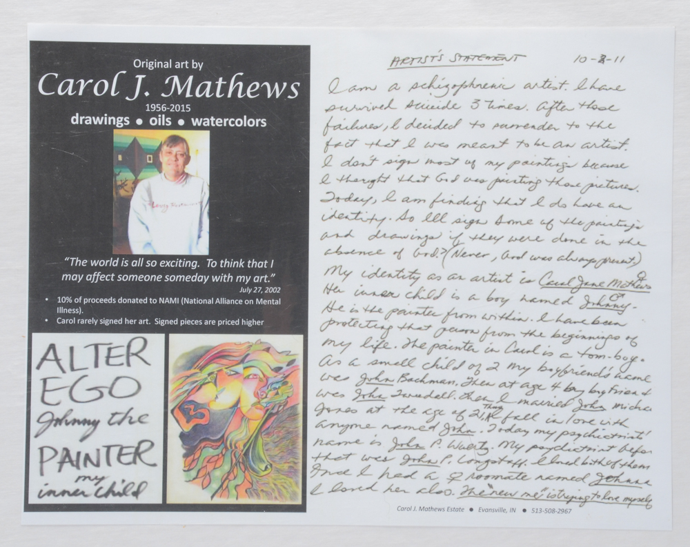 Carol J. Mathews Abstract Watercolor Painting