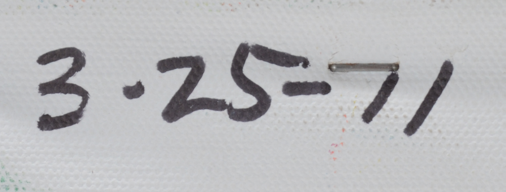 Carol J. Mathews Original Abstract Oil Painting on Canvas of the Number "5"