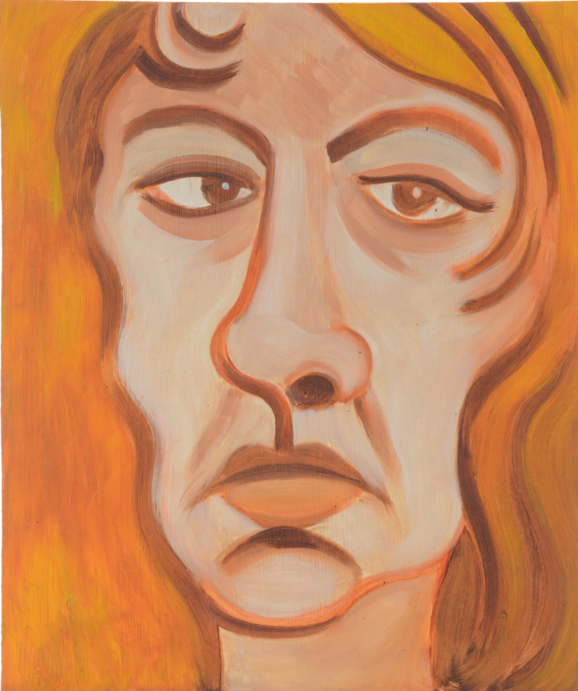 Carol J. Mathews Oil Painting on Board "Self Portrait"