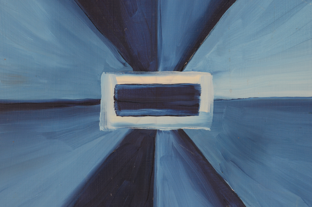 Carol J. Mathews Geometric Abstract Oil Painting