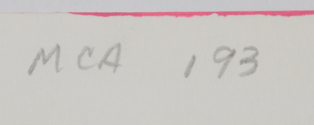 Carol J. Mathews Pair of Abstract Gouache Paintings