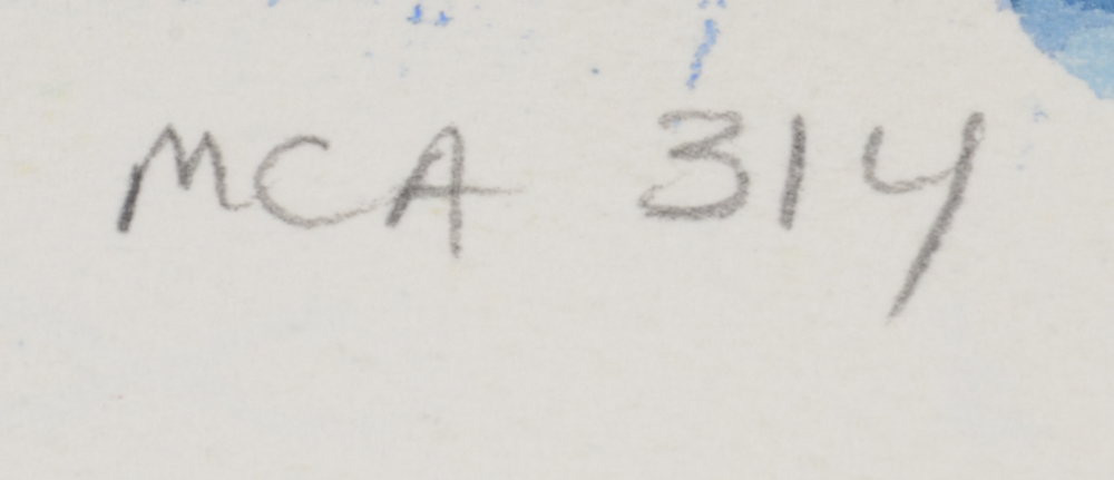 Carol J. Mathews Pair of Abstract Watercolor Paintings