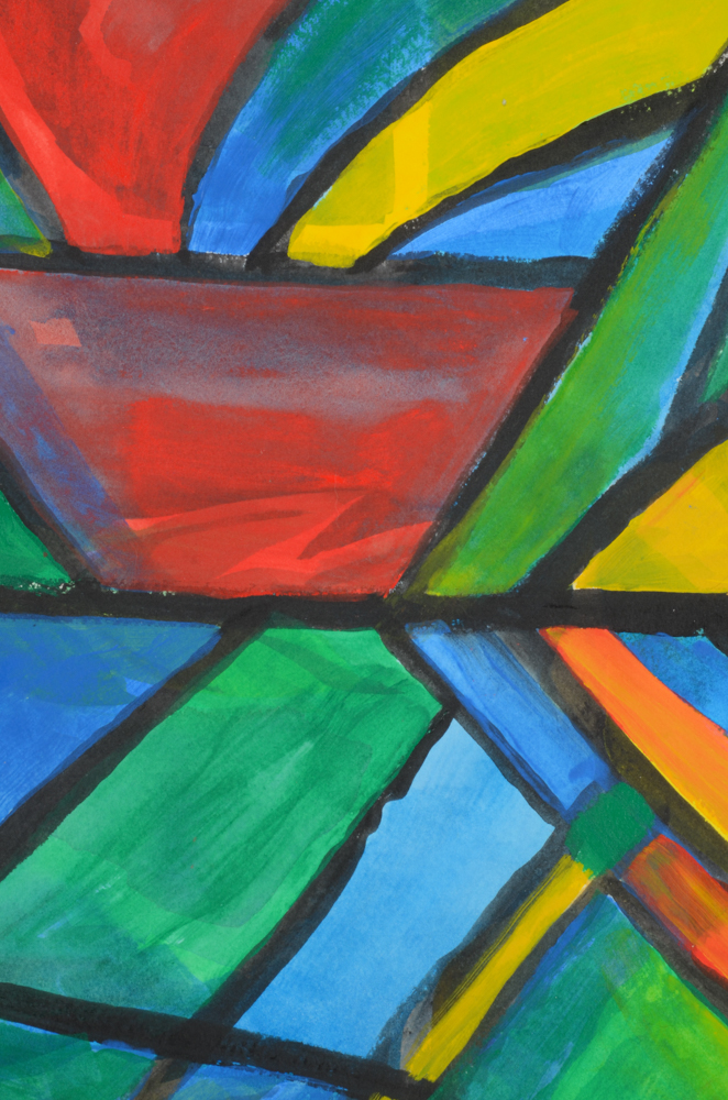 Carol J. Mathews Pair of Abstract Watercolor Paintings