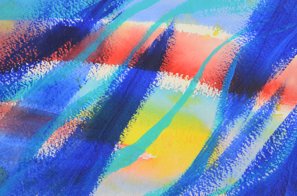 Carol J. Mathews Set of Abstract Watercolors