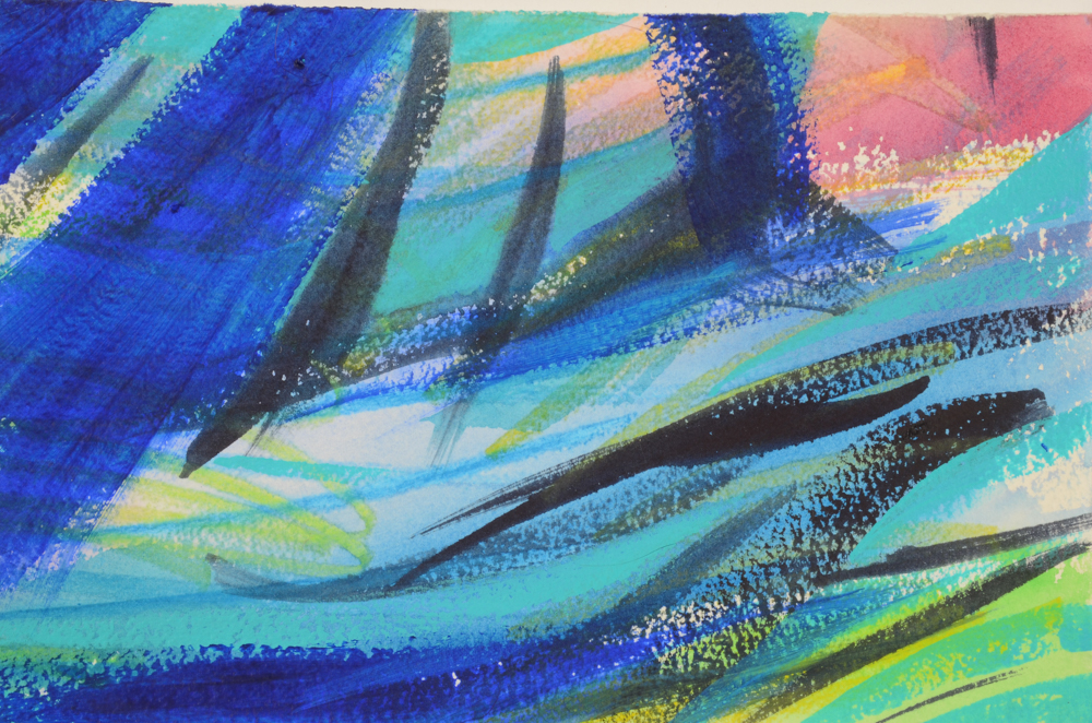 Carol J. Mathews Set of Abstract Watercolors