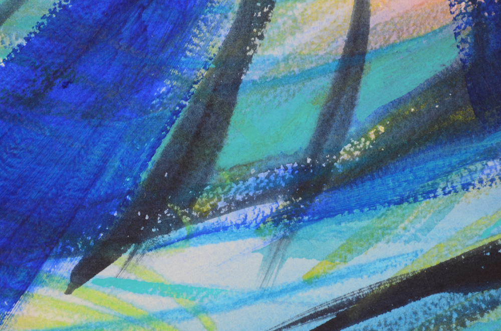 Carol J. Mathews Set of Abstract Watercolors