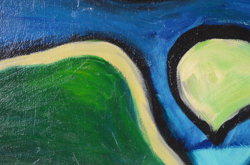 Carol J. Mathews Original Oil Painting on Canvas "Uterus"