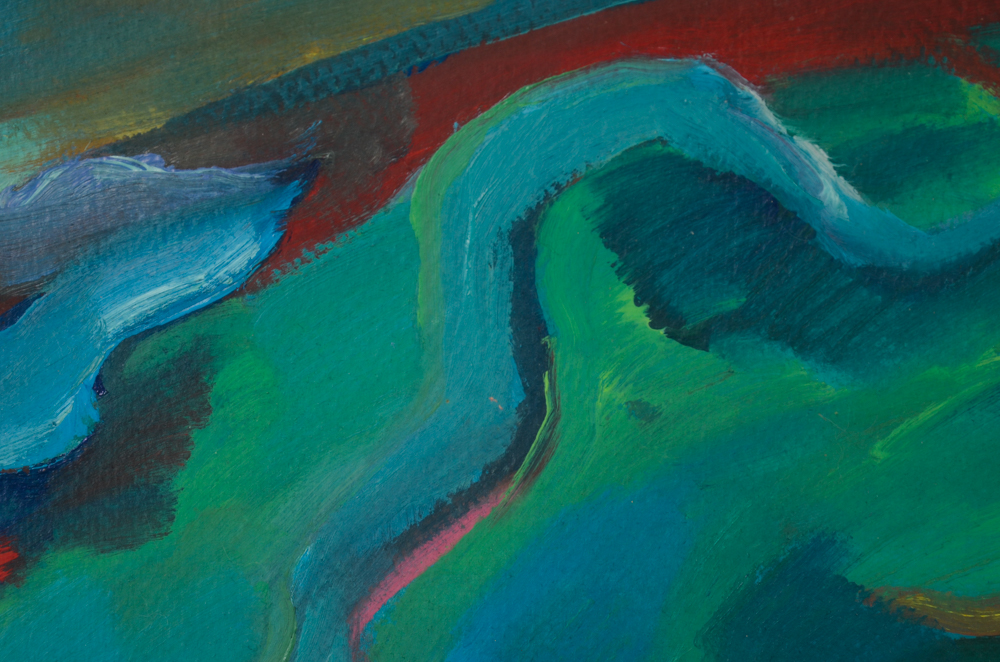 Carol J. Mathews Orignal Abstract Oil Painting on Paper