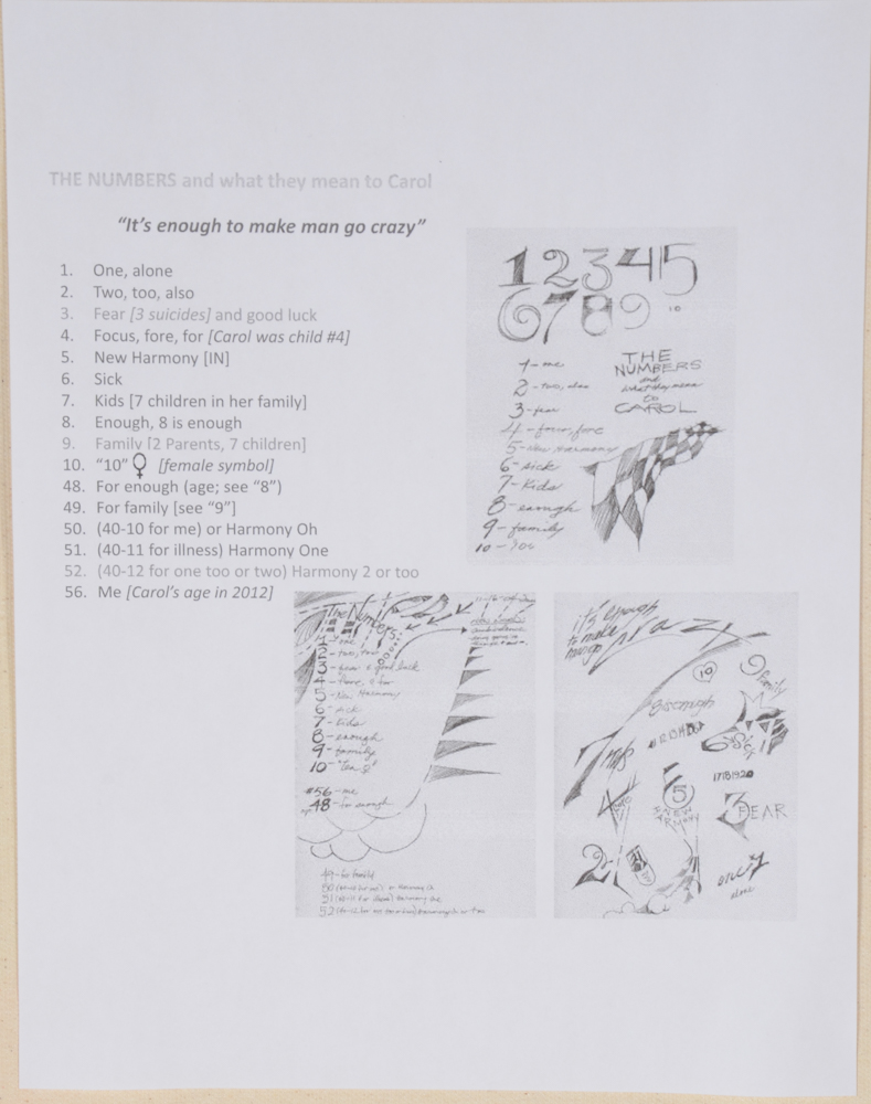 Carol J. Mathews Original Abstract Oil Painting on Canvas of the Number "6"