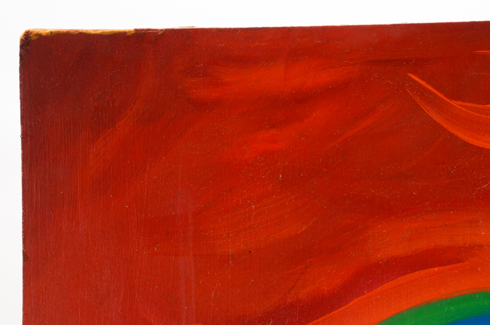 Carol J. Mathews Original Abstract Oil Painting on Pressed Board