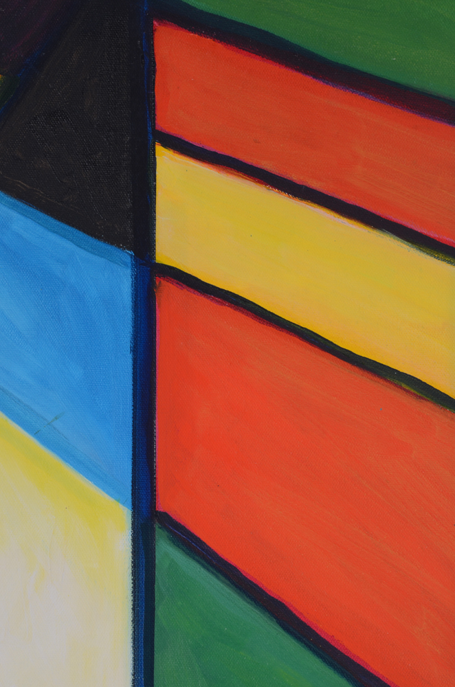 Carol J. Mathews Original Oil Painting on Canvas of the Number "4"