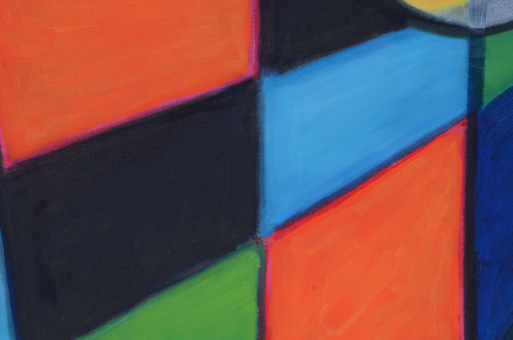 Carol J. Mathews Original Oil Painting on Canvas of the Number "4"