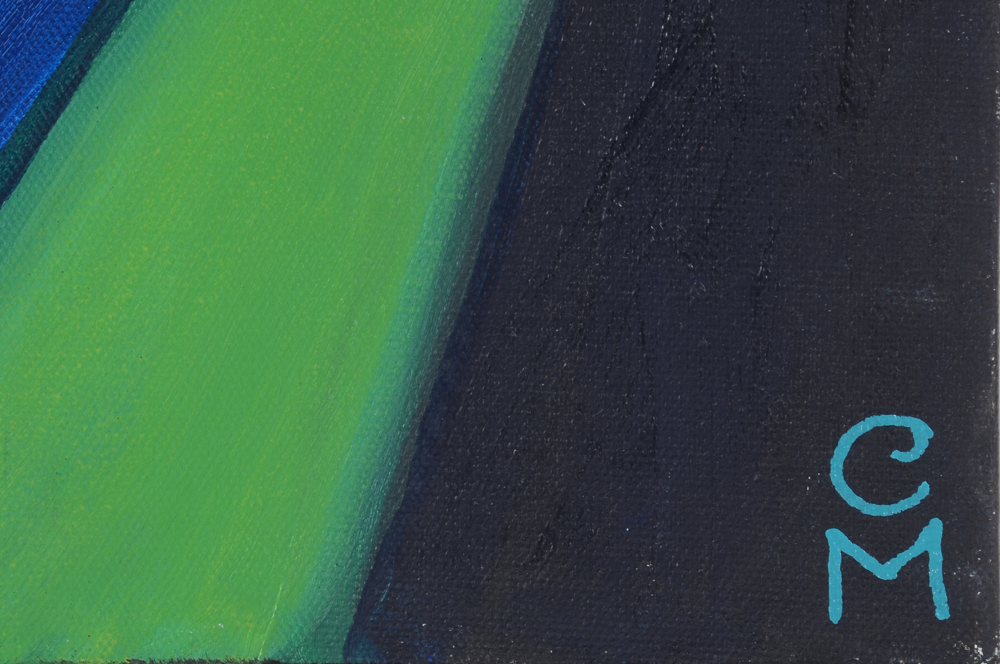 Carol J. Mathews Original Oil Painting on Canvas of the Number "4"