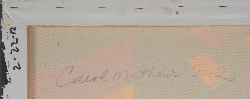 Carol J. Mathews Original Oil Painting on Canvas of the Number "4"