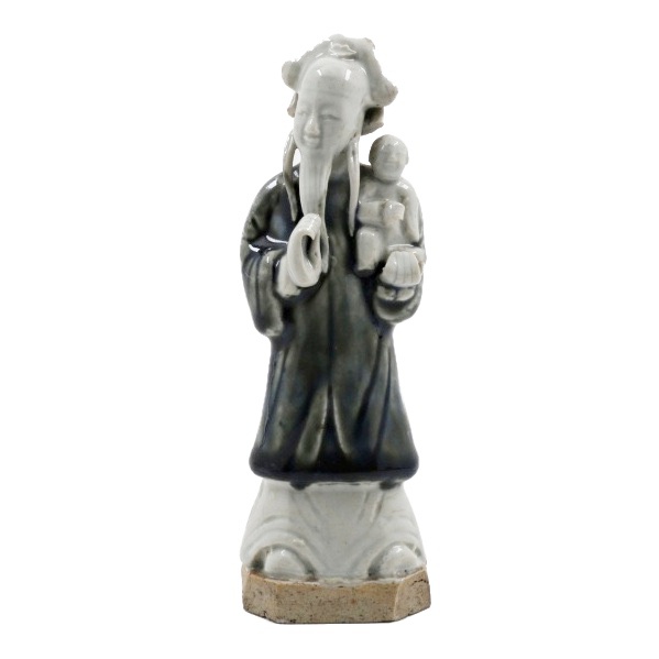 Rare Chinese Qianlong (Circa 1795) "Geldermalsen" Type Figure of Sage with Child