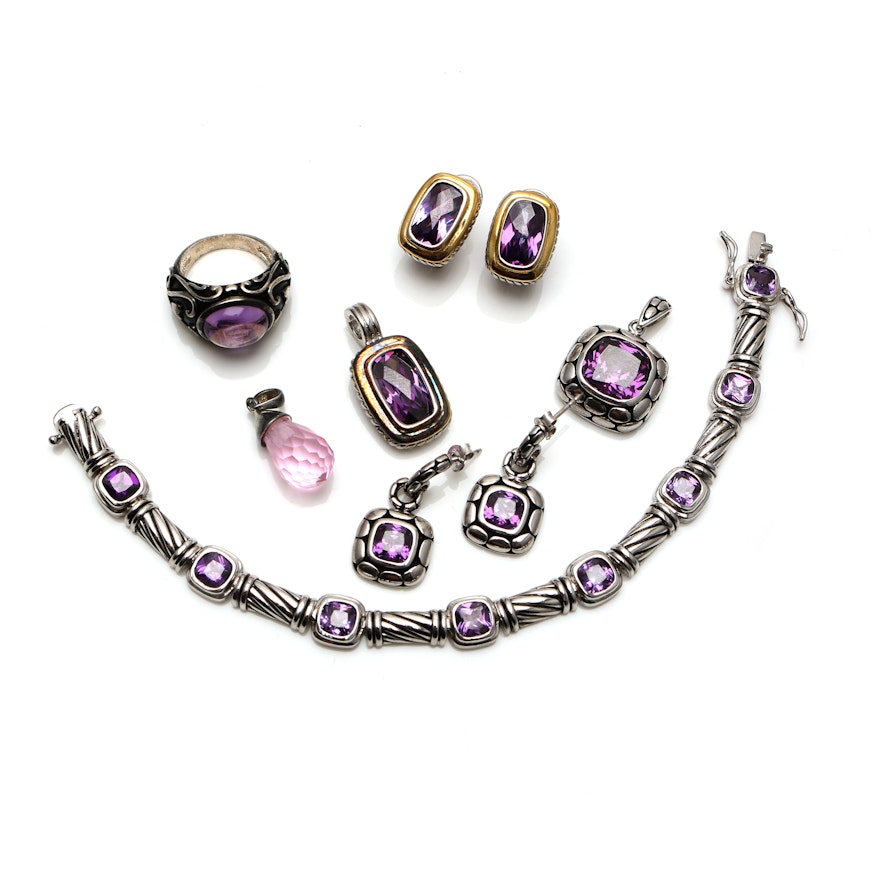 Sterling Silver Amethyst Jewelry Selection