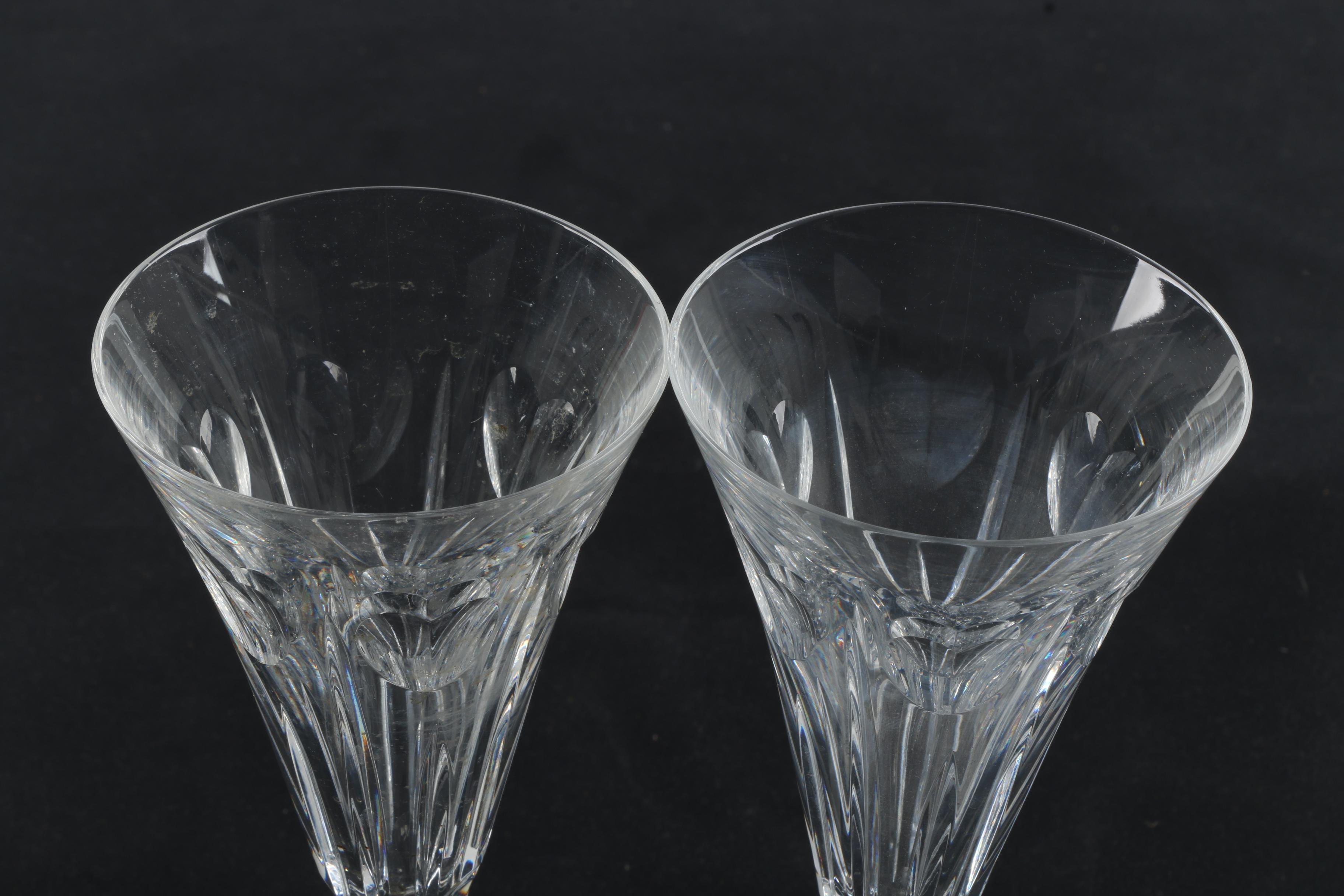 Waterford Crystal "Millennium Collection" "Love" Champagne Flutes