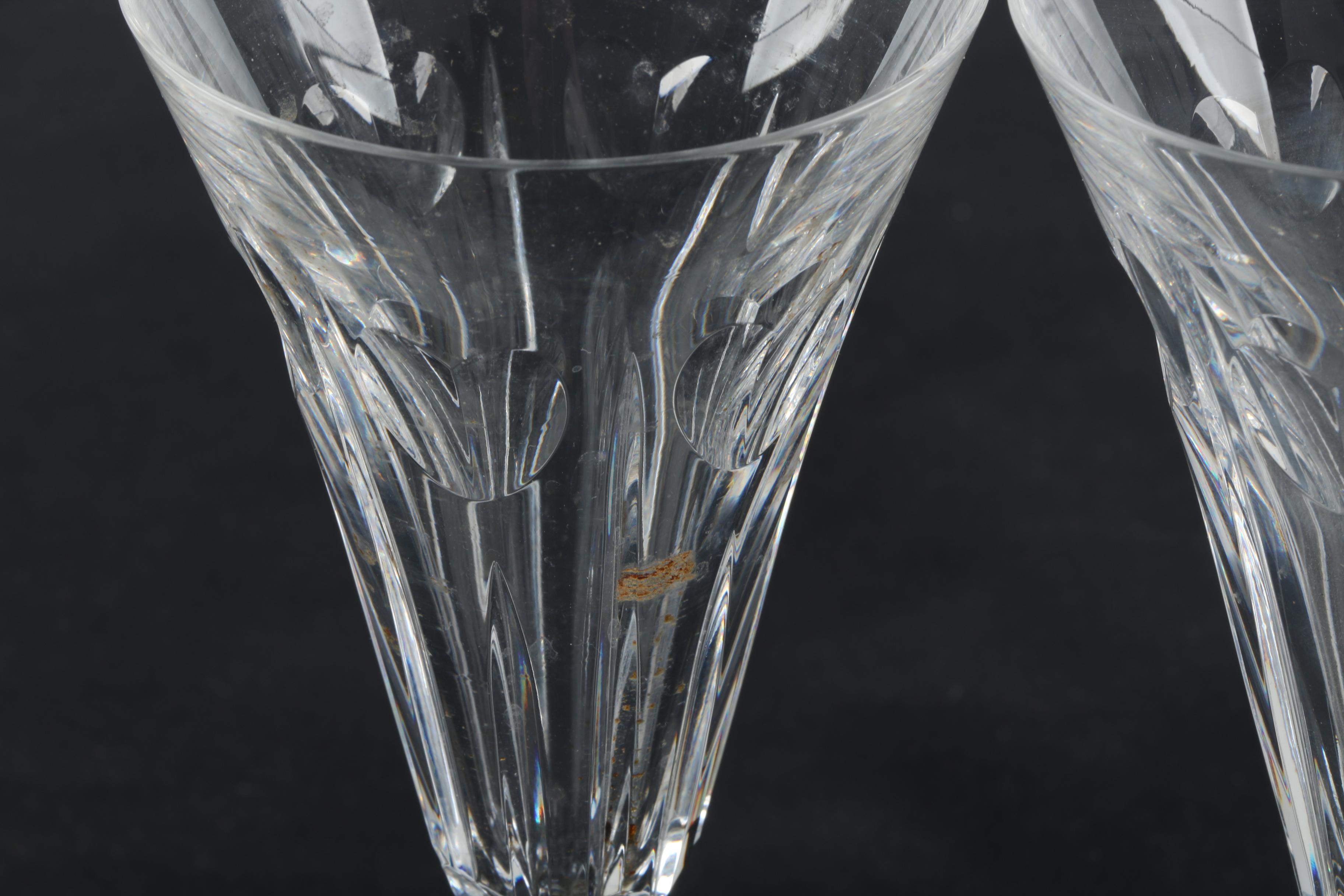 Waterford Crystal "Millennium Collection" "Love" Champagne Flutes