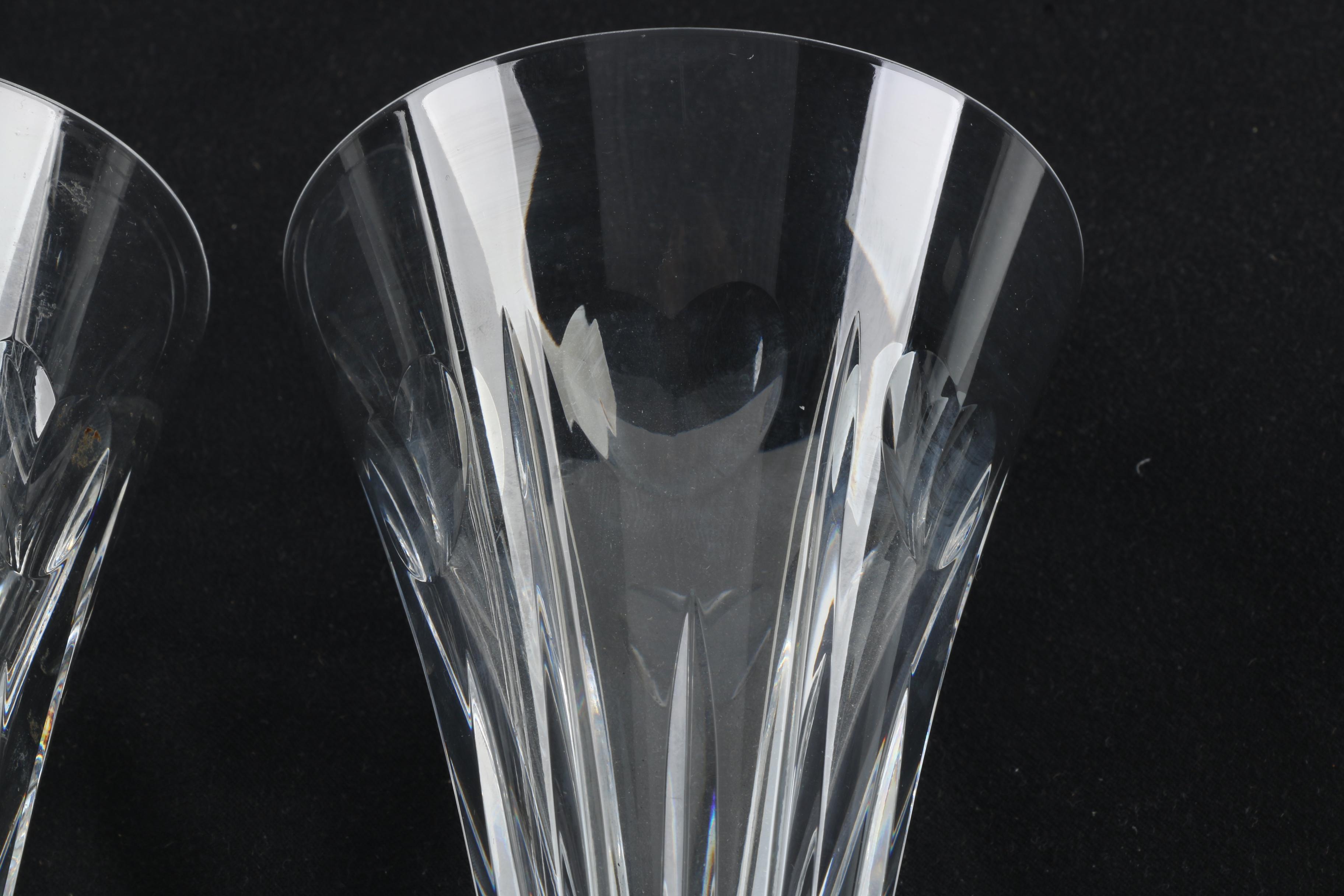 Waterford Crystal "Millennium Collection" "Love" Champagne Flutes