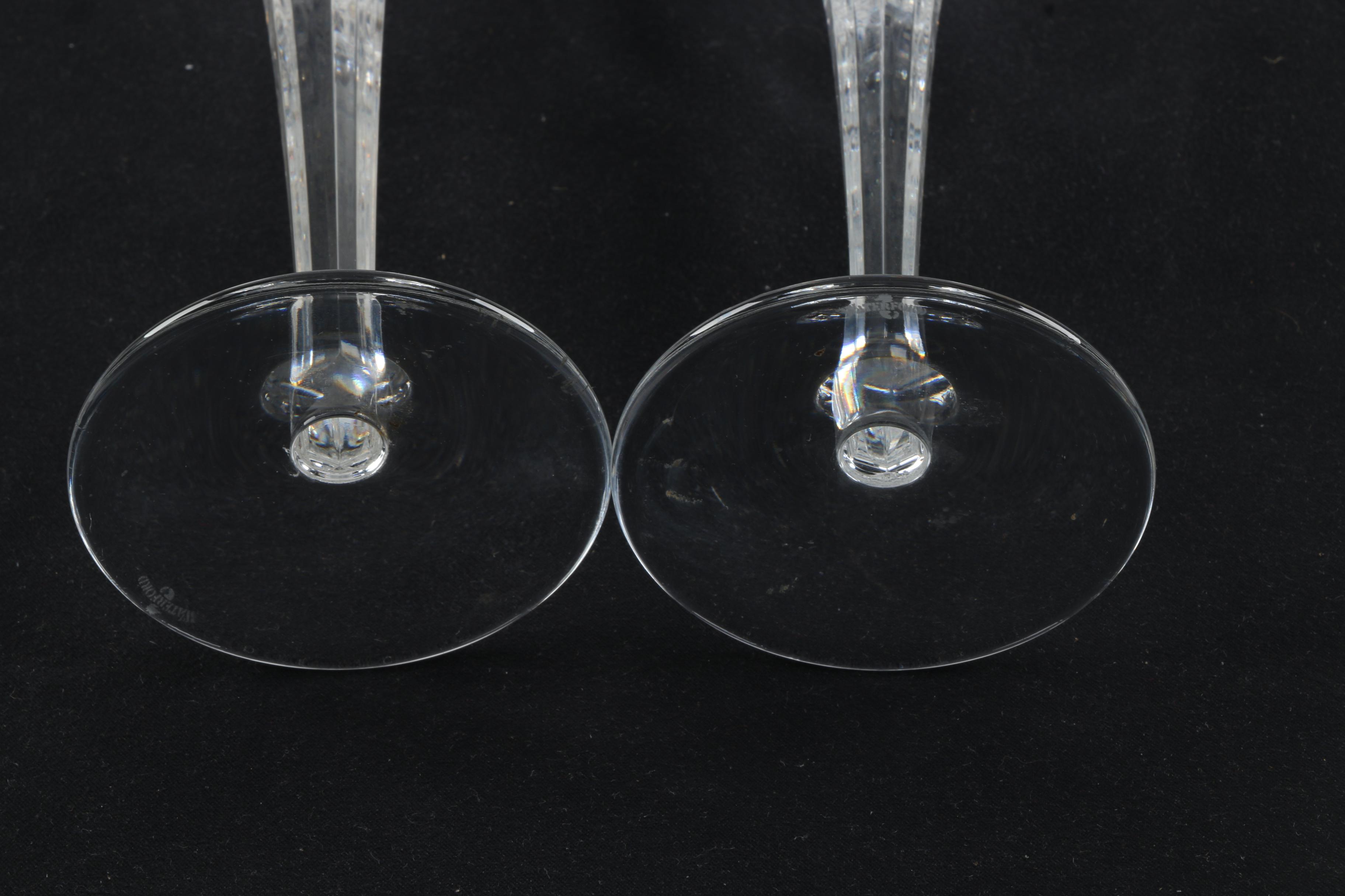 Waterford Crystal "Millennium Collection" "Love" Champagne Flutes