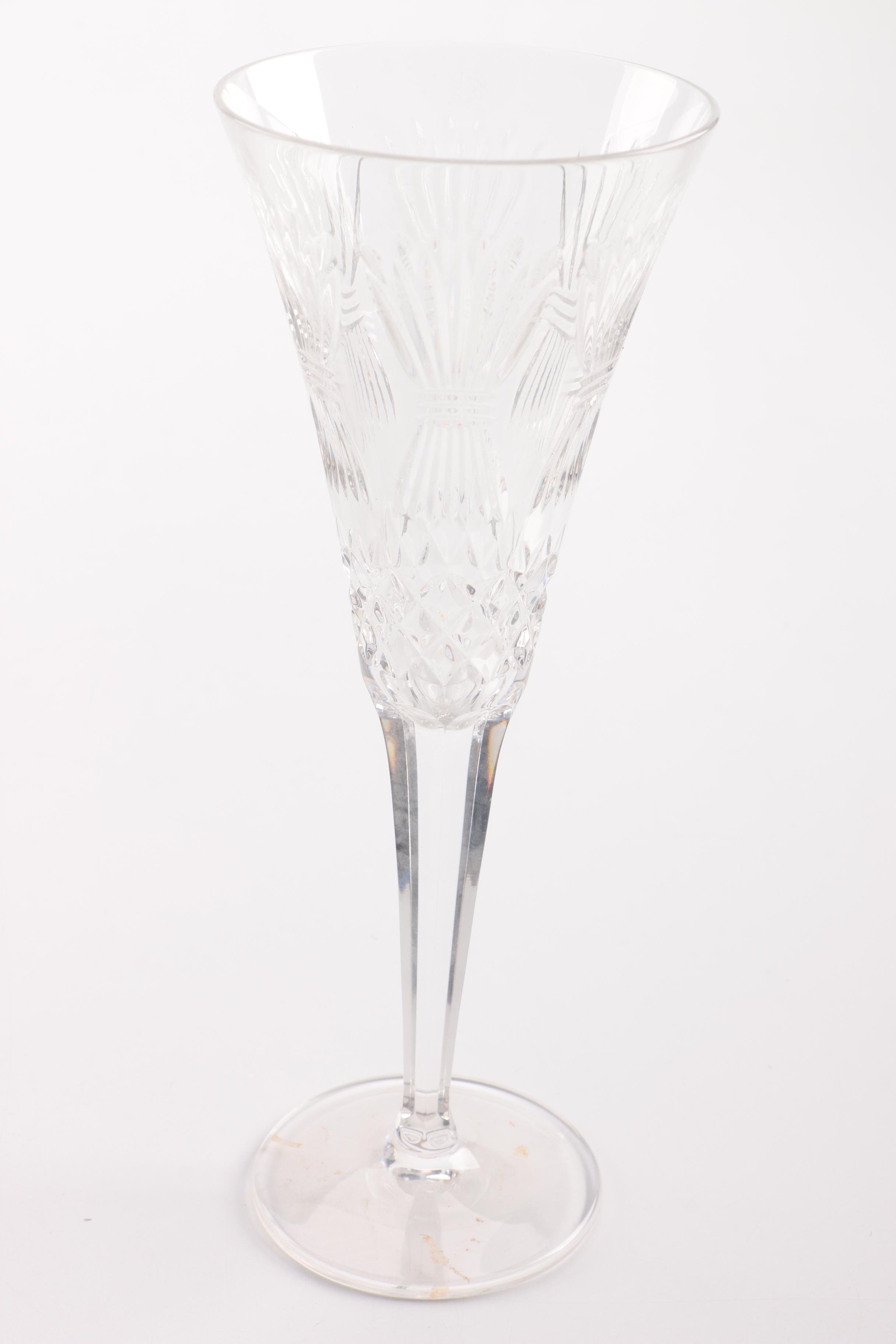 Waterford Crystal Millennium Collection "Prosperity" Toasting Flutes