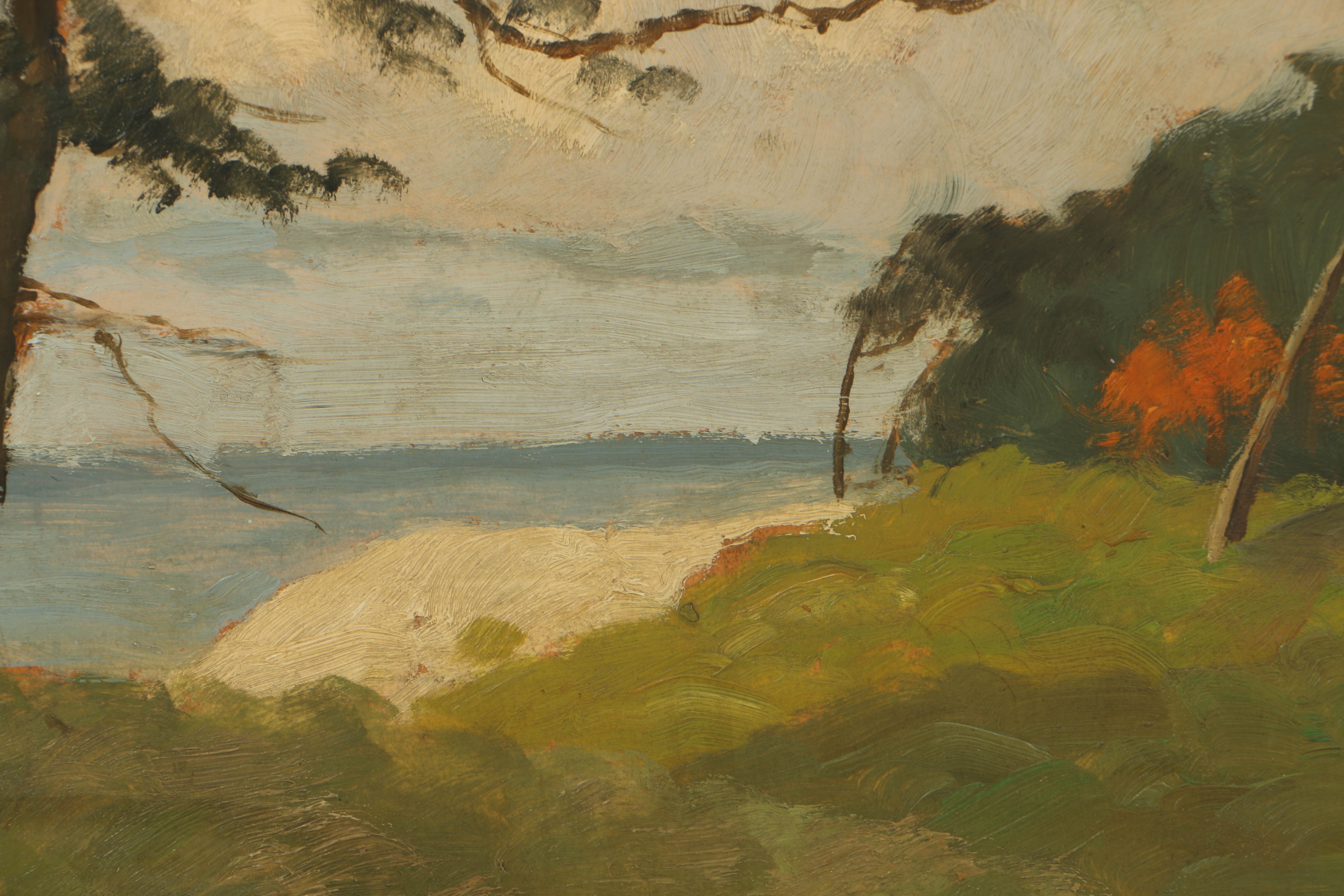 Paul Müller-Kaempff Oil Painting on Board Impressionistic Landscape