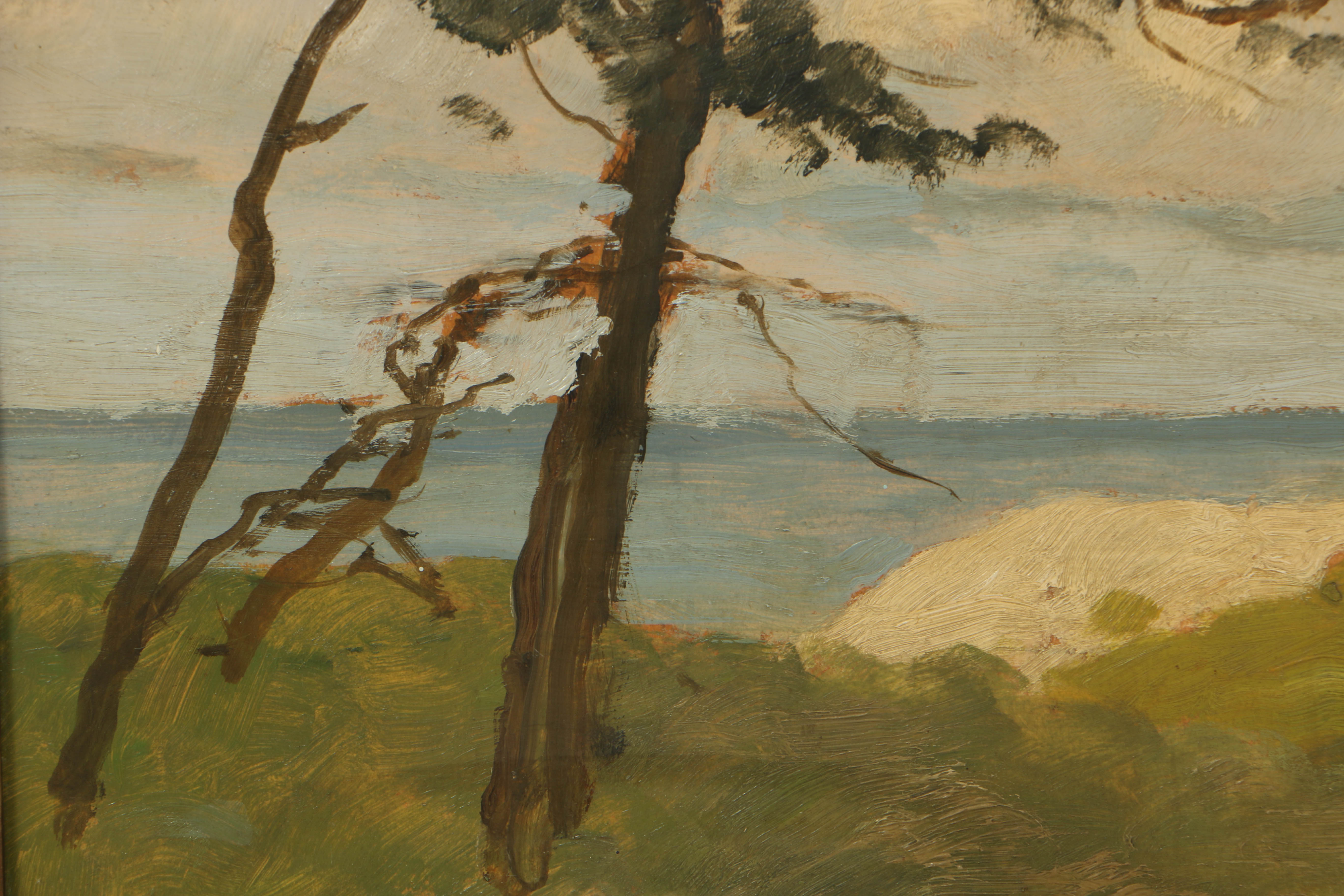 Paul Müller-Kaempff Oil Painting on Board Impressionistic Landscape