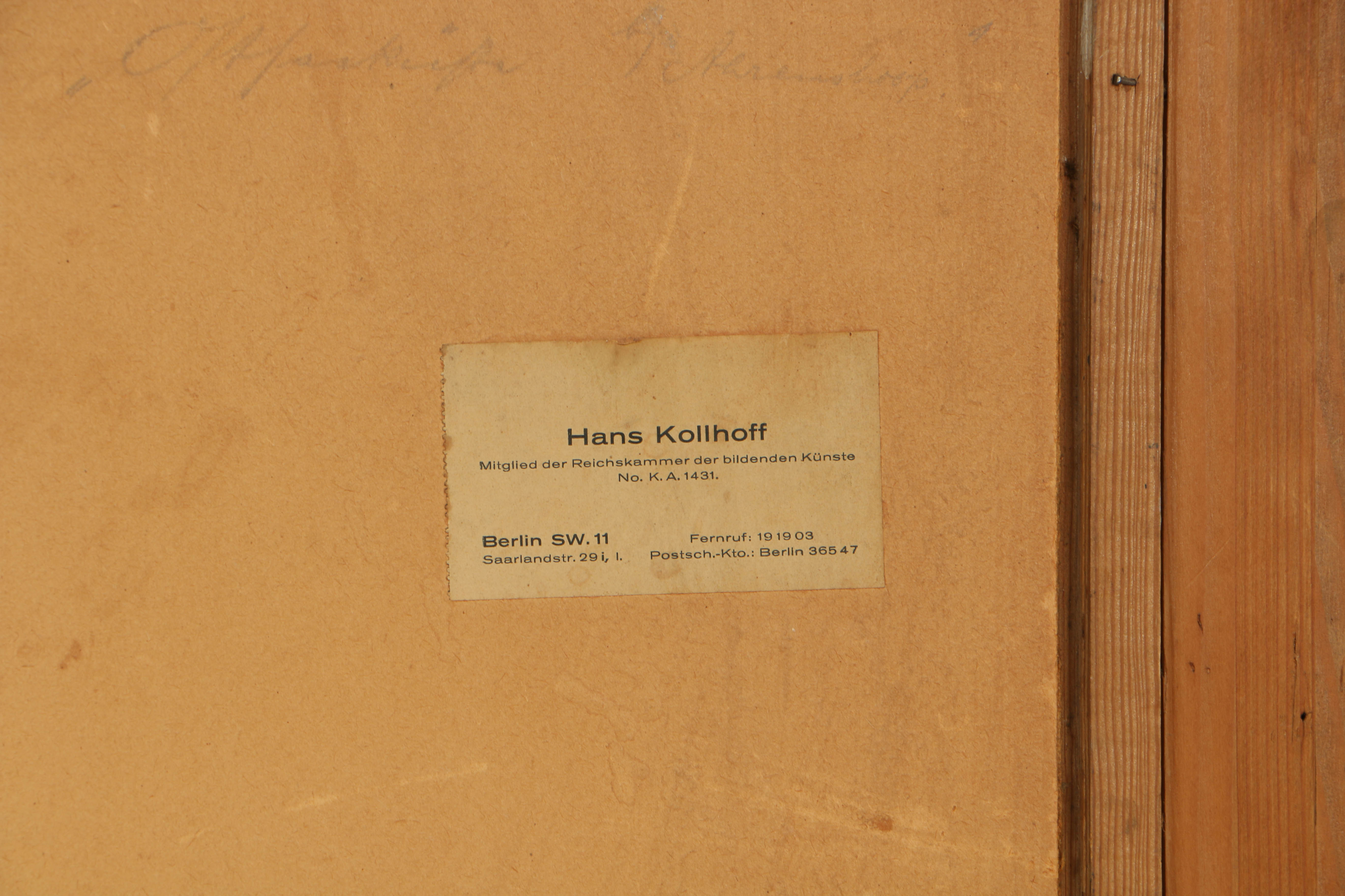 Paul Müller-Kaempff Oil Painting on Board Impressionistic Landscape