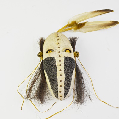 Austin Real Rider Native American Raku Clay Mask