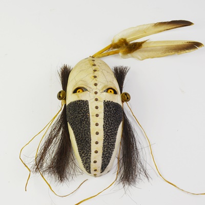 Austin Real Rider Native American Raku Clay Mask