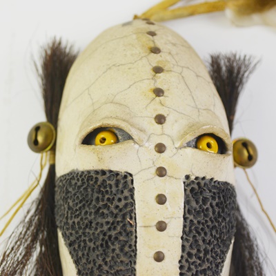 Austin Real Rider Native American Raku Clay Mask