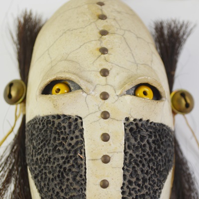 Austin Real Rider Native American Raku Clay Mask