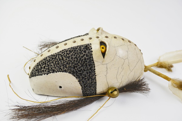 Austin Real Rider Native American Raku Clay Mask