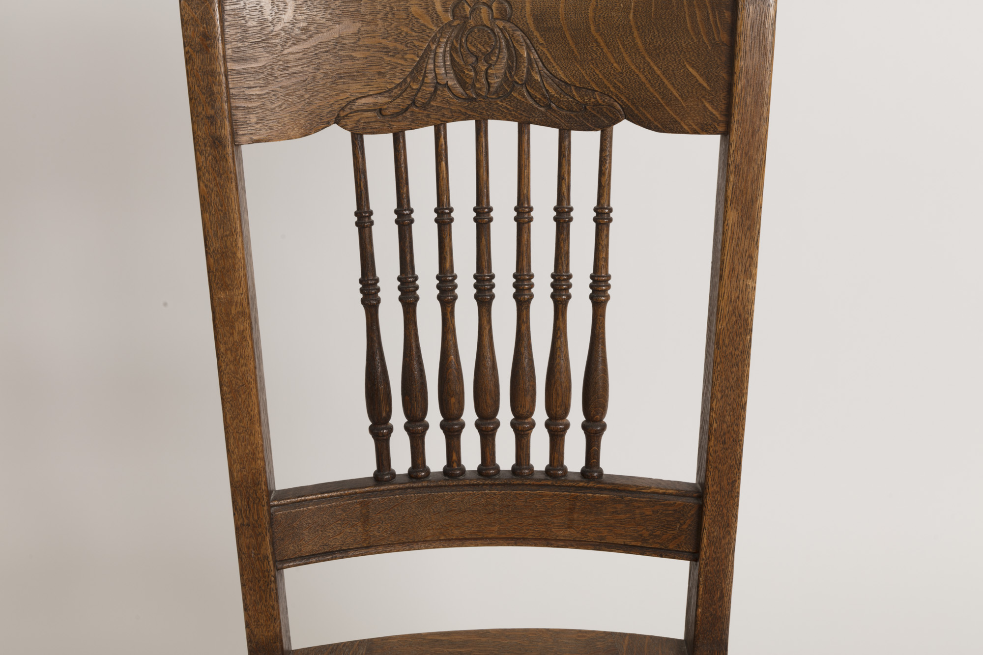 Quarter Sawn Oak Cane Chair