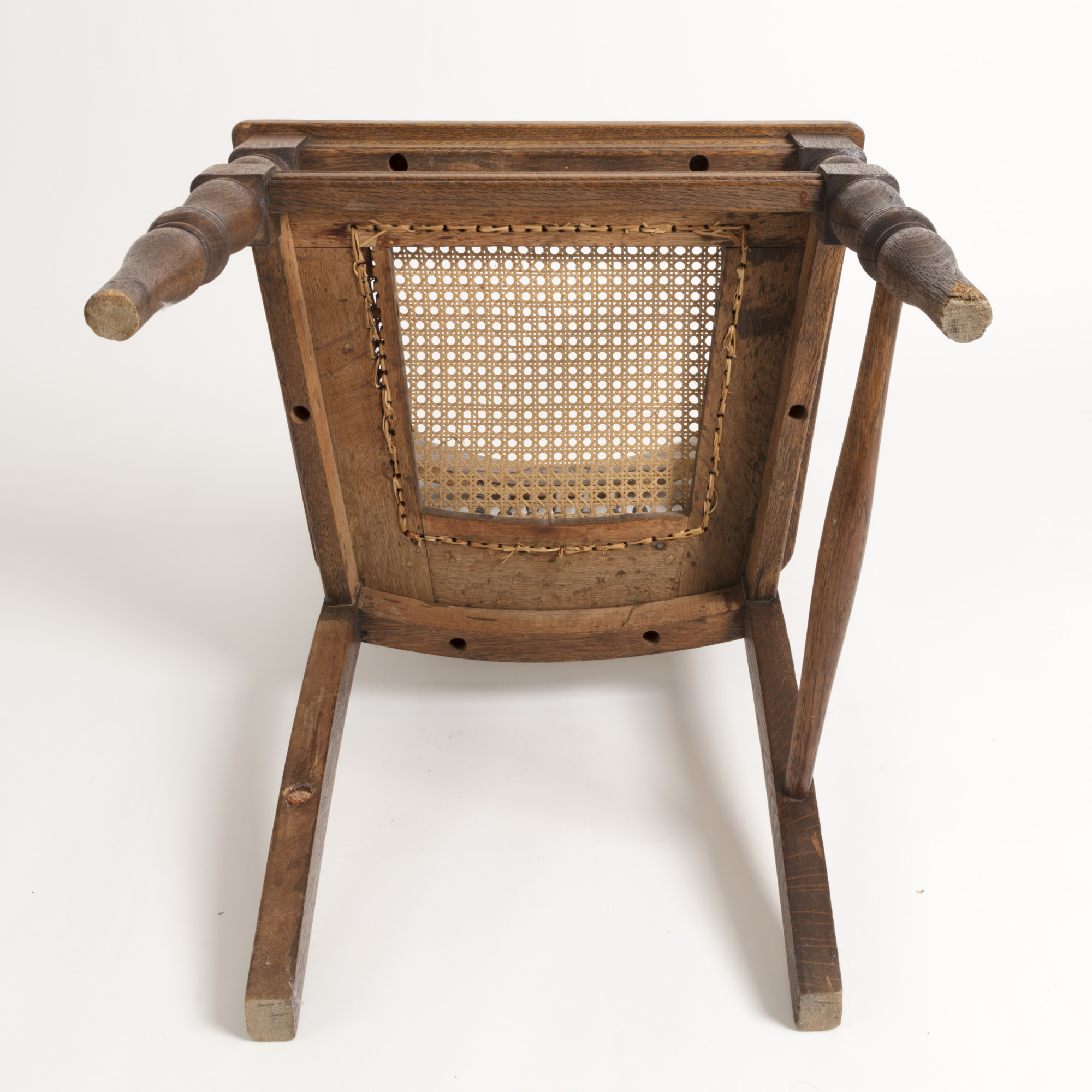 Quarter Sawn Oak Cane Chair