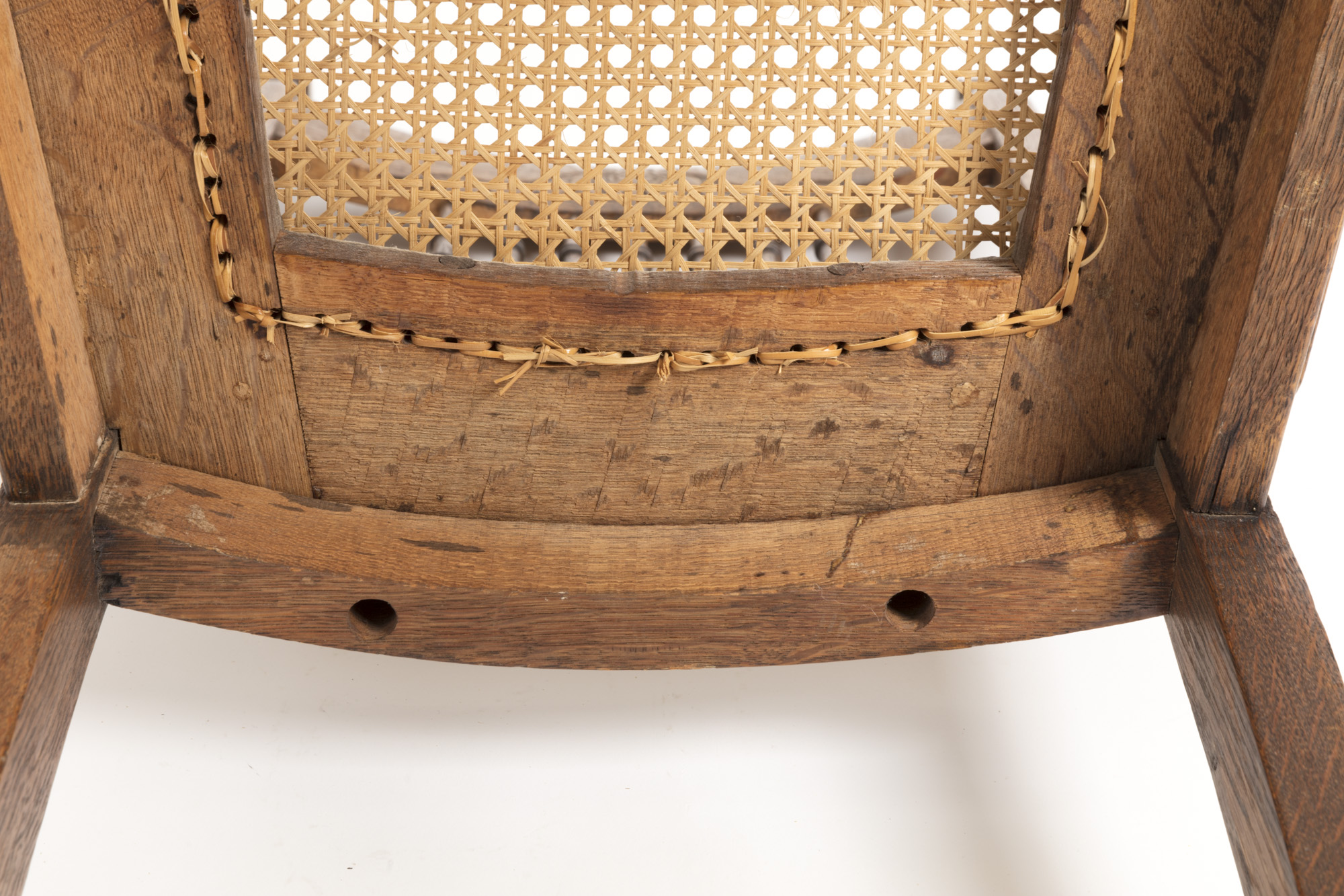 Quarter Sawn Oak Cane Chair