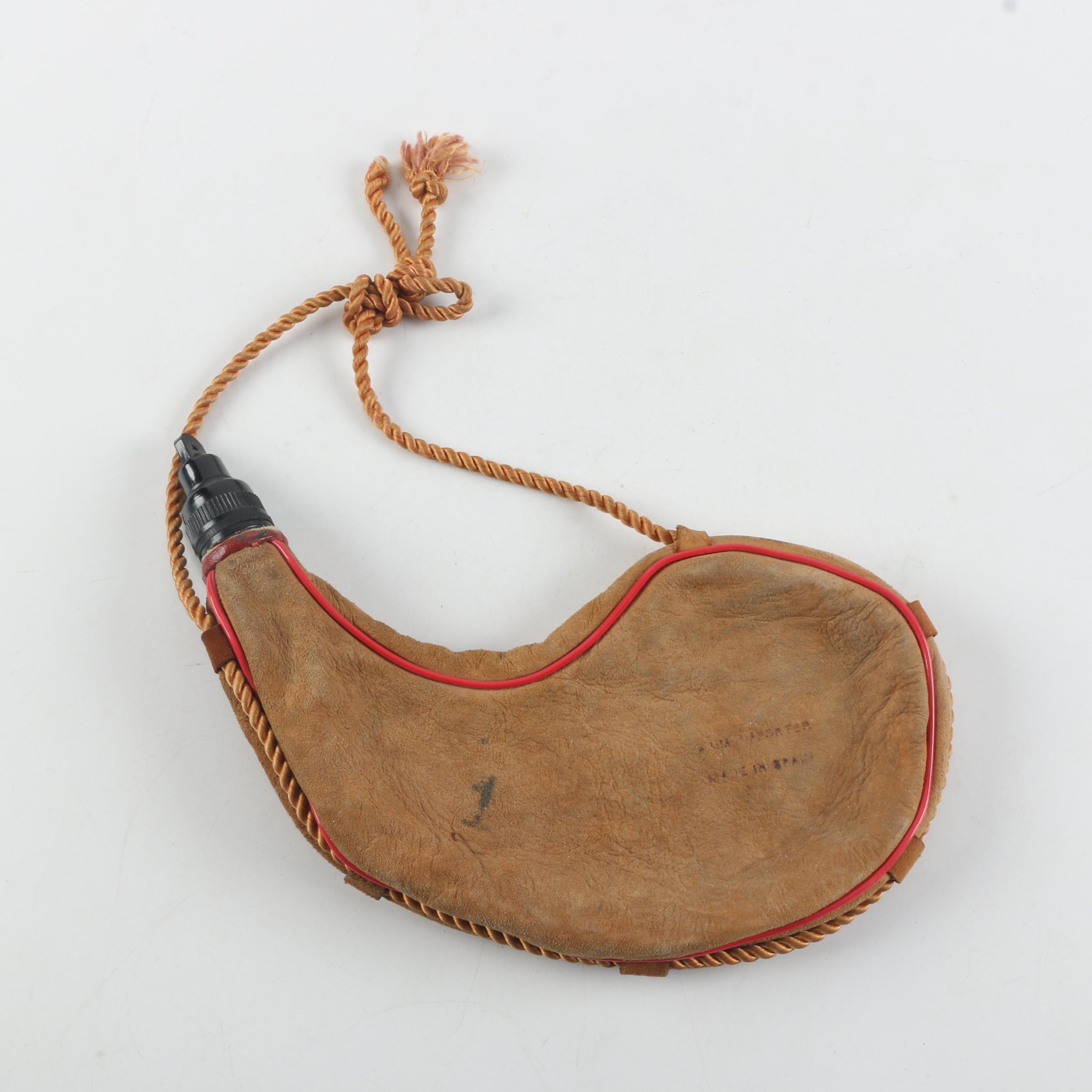 Vintage Spanish Suede Flask