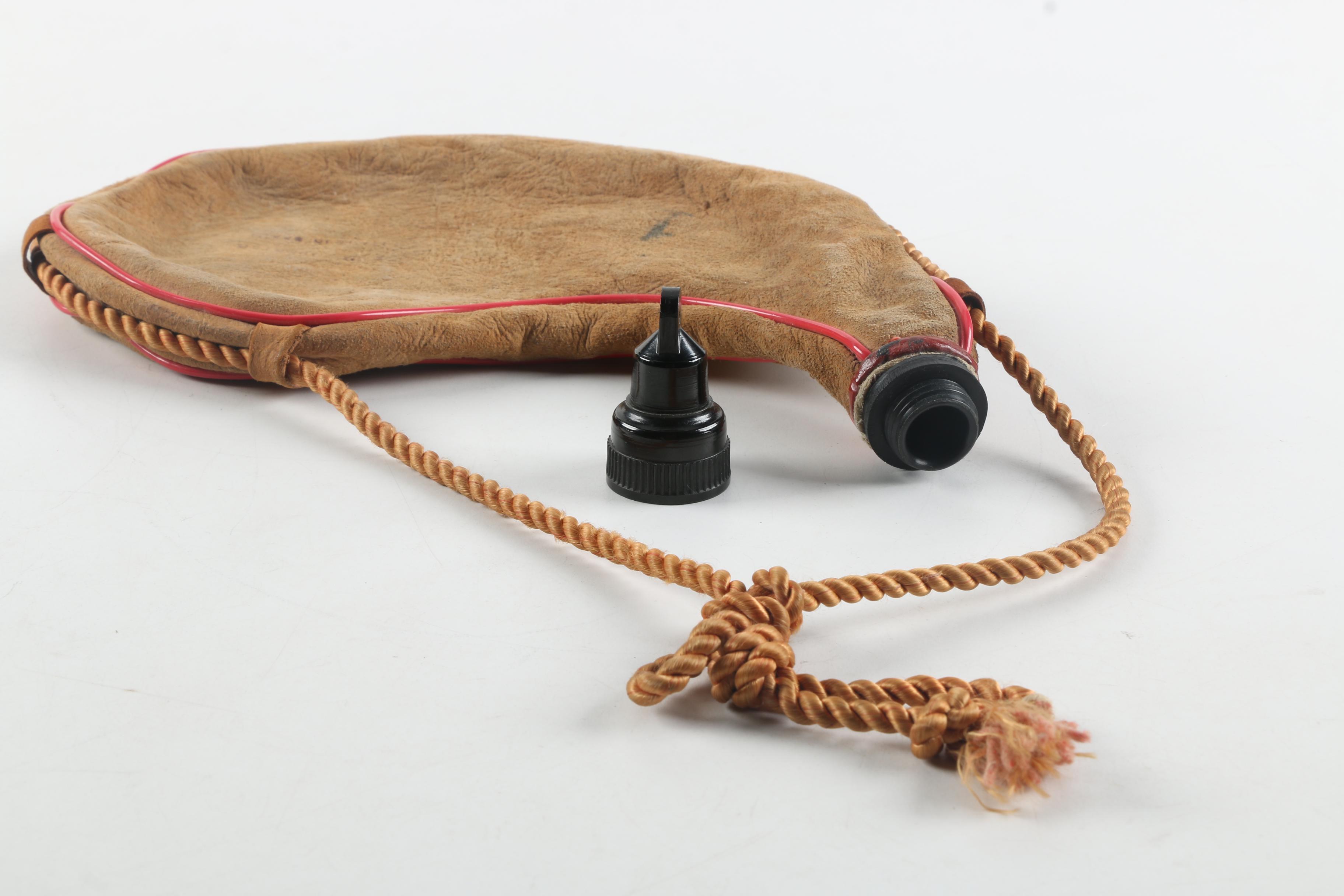 Vintage Spanish Suede Flask