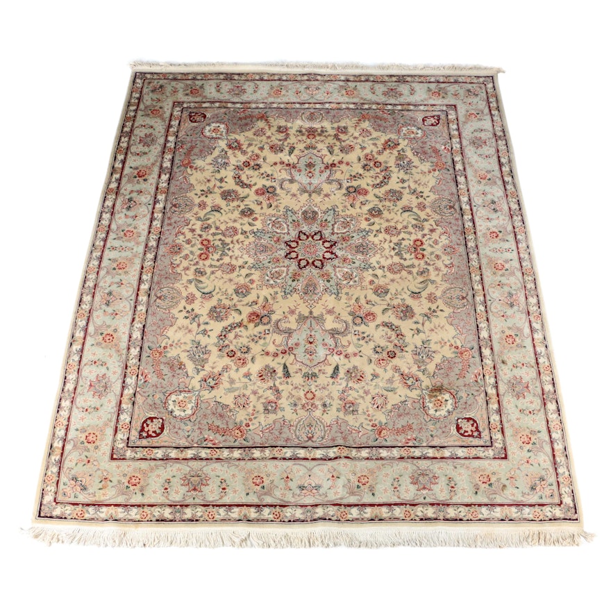 Hand-Knotted Persian Isfahan Style Area Rug
