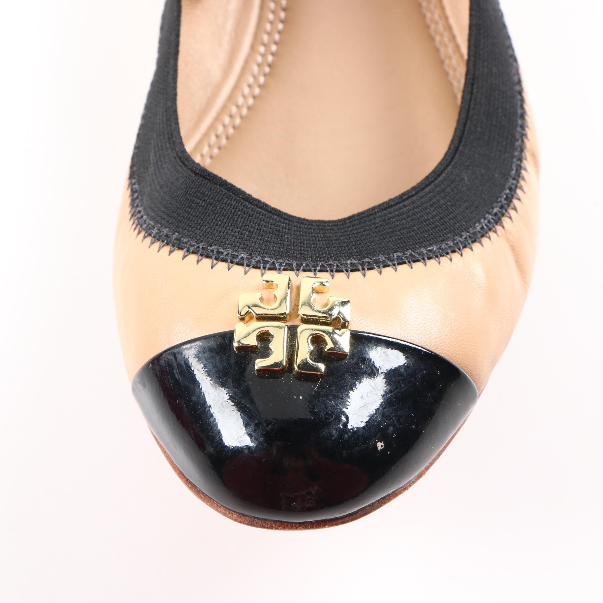 Tory Burch Jolie Leather Ballet Flats