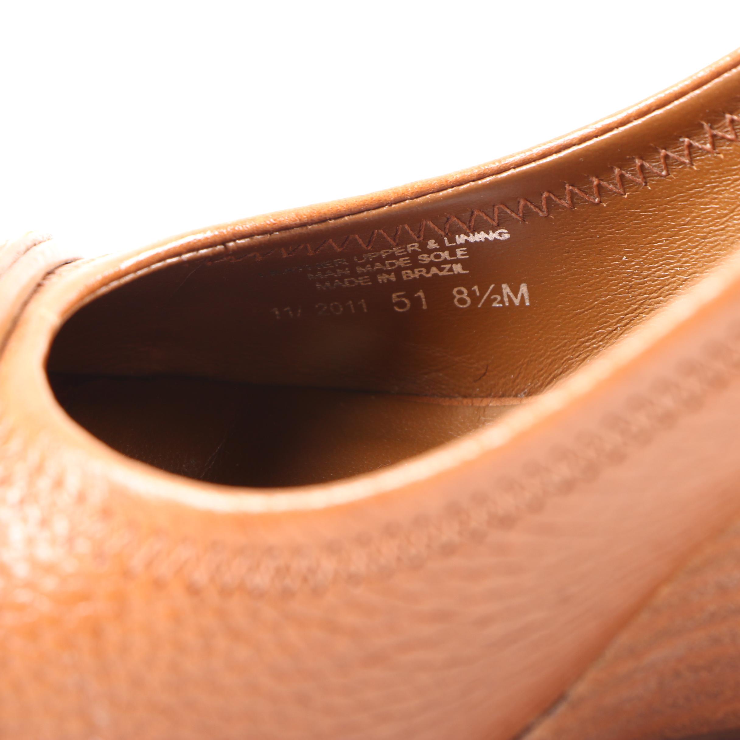 Tory Burch Lowell Peep Toe Brown Leather Wedges